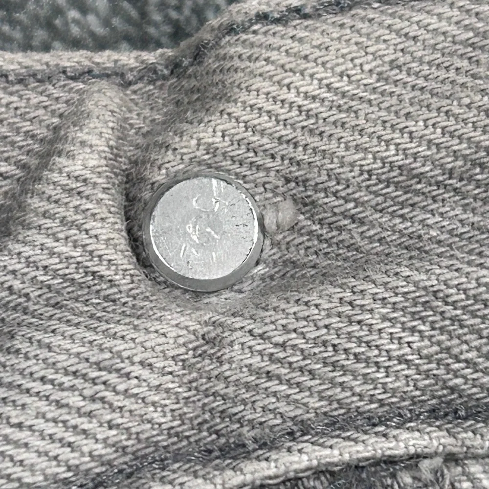 VTG 80s Levi's 501-0657 Gray Jeans Button Fly Mens 27x27 Cut Raw Hem Made in USA